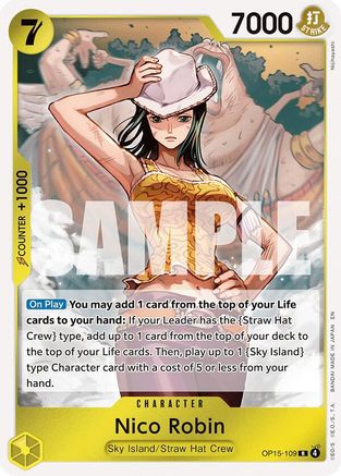 Nico Robin (OP15-109) (OP15-109) [Adventure on Kami's Island] Foil One Piece Single Bandai