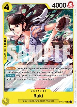 Raki (OP15-112) [Adventure on Kami's Island] One Piece Single Bandai