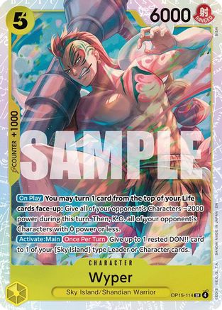 Wyper (OP15-114) [Adventure on Kami's Island] Foil One Piece Single Bandai