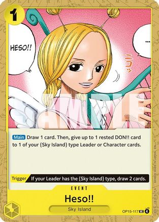 Heso!! (OP15-117) [Adventure on Kami's Island] One Piece Single Bandai