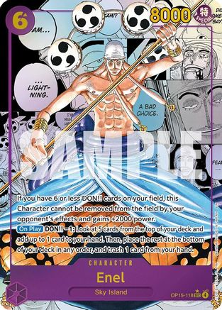 Enel (OP15-118) (Manga) (OP15-118) [Adventure on Kami's Island] Foil One Piece Single Bandai