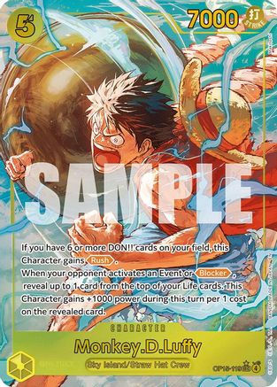 Monkey.D.Luffy (OP15-119) (Alternate Art) (OP15-119) [Adventure on Kami's Island] Foil One Piece Single Bandai