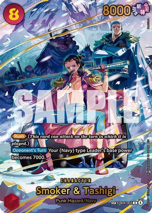Smoker & Tashigi (SP) (EB04-003) [Adventure on Kami's Island] Foil One Piece Single Bandai