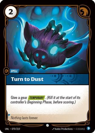 Turn to Dust (070/219) [Unleashed] Riftbound Singles Riot Games