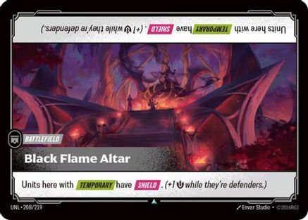 Black Flame Altar (208/219) [Unleashed] Foil Riftbound Singles Riot Games