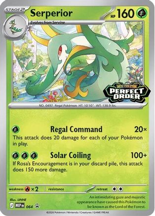 Serperior 64 Holofoil [ME: Mega Evolution Promo] Pokemon Single Pokémon
