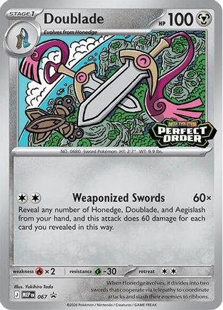 Doublade 67 Holofoil [ME: Mega Evolution Promo] Pokemon Single Pokémon