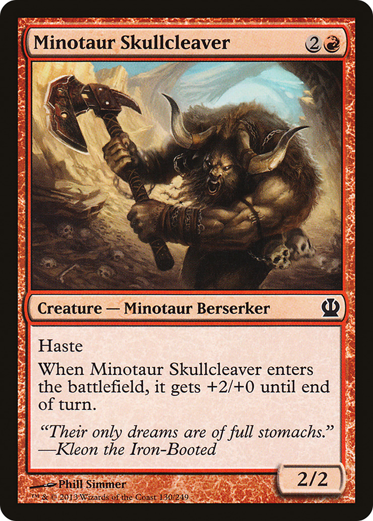 Minotaur Skullcleaver (THS-130) [Theros] MTG Single Wizards of the Coast