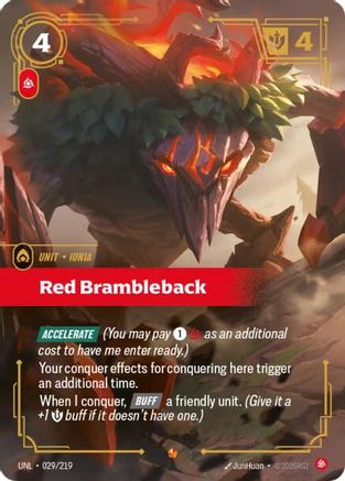 Red Brambleback (029/219) [Unleashed] Foil Riftbound Singles Riot Games