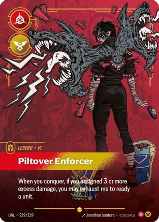 Vi - Piltover Enforcer (Overnumbered) (225/219) [Unleashed] Foil Riftbound Singles Riot Games