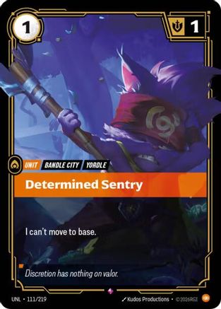 Determined Sentry (111/219) [Unleashed] Foil Riftbound Singles Riot Games