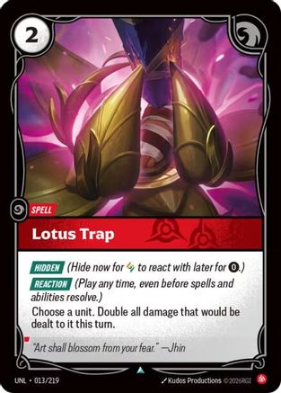 Lotus Trap (013/219) [Unleashed] Foil Riftbound Singles Riot Games