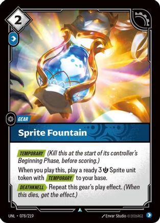 Sprite Fountain (078/219) [Unleashed] Riftbound Singles Riot Games