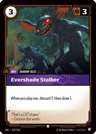 Evershade Stalker (123/219) [Unleashed] Foil Riftbound Singles Riot Games