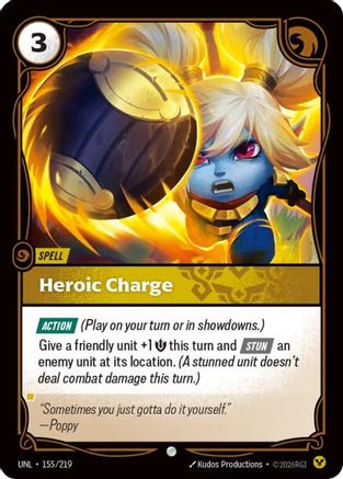 Heroic Charge (155/219) [Unleashed] Foil Riftbound Singles Riot Games
