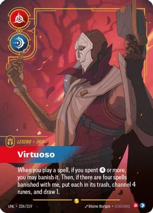 Jhin - Virtuoso (Overnumbered) (226/219) [Unleashed] Foil Riftbound Singles Riot Games