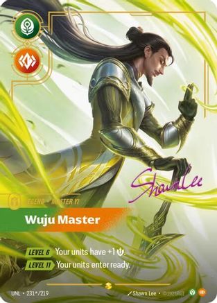 Master Yi - Wuju Master (Signature) (231*/219) [Unleashed] Foil Riftbound Singles Riot Games