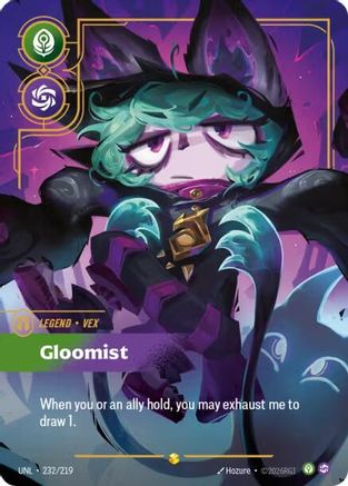Vex - Gloomist (Overnumbered) (232/219) [Unleashed] Foil Riftbound Singles Riot Games