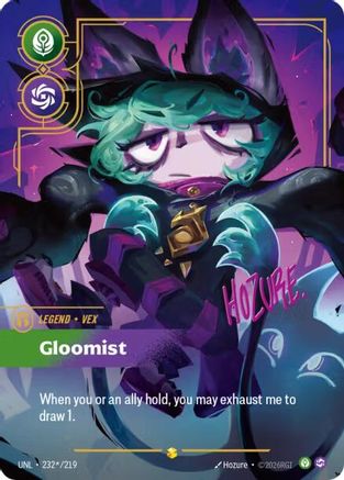 Vex - Gloomist (Signature) (232*/219) [Unleashed] Foil Riftbound Singles Riot Games