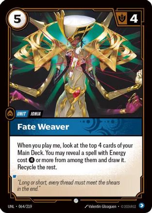 Fate Weaver (064/219) [Unleashed] Foil Riftbound Singles Riot Games
