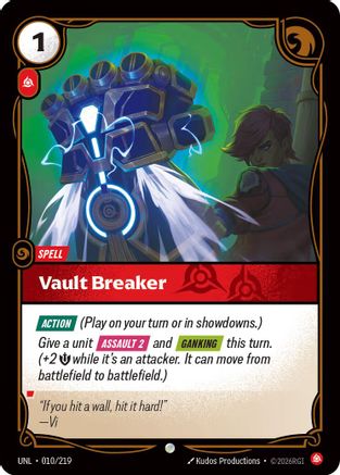 Vault Breaker (010/219) [Unleashed] Riftbound Singles Riot Games