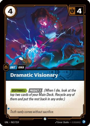 Dramatic Visionary (062/219) [Unleashed] Foil Riftbound Singles Riot Games