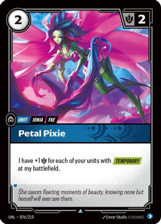 Petal Pixie (076/219) [Unleashed] Foil Riftbound Singles Riot Games