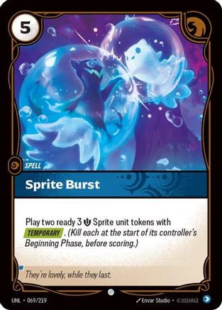 Sprite Burst (069/219) [Unleashed] Foil Riftbound Singles Riot Games