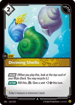 Divining Shells (161/219) [Unleashed] Riftbound Singles Riot Games