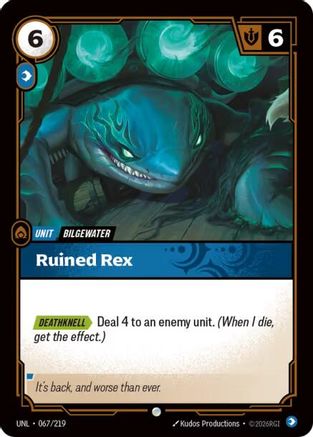 Ruined Rex (067/219) [Unleashed] Riftbound Singles Riot Games