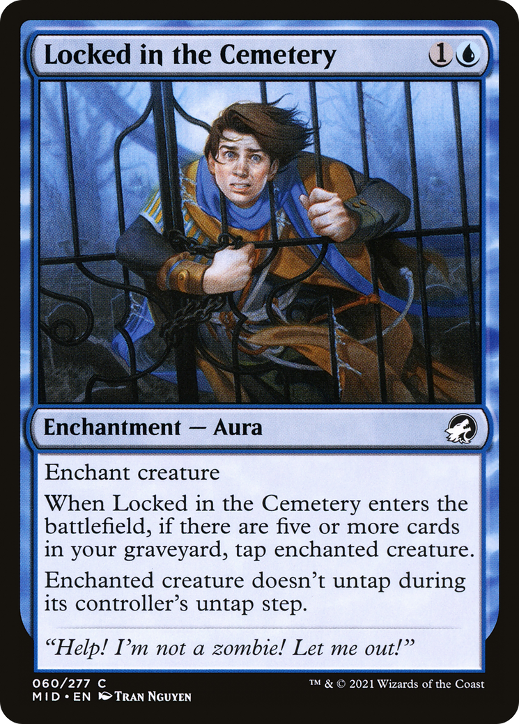 Locked in the Cemetery (MID-060) [Innistrad: Midnight Hunt] Foil MTG Single Wizards of the Coast