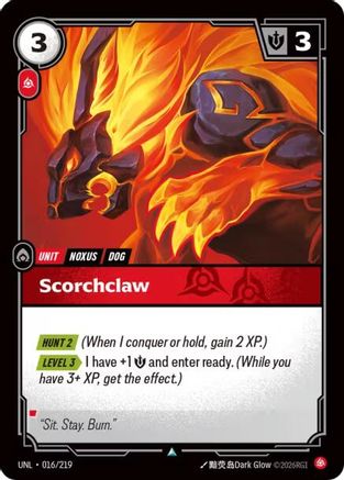 Scorchclaw (016/219) [Unleashed] Riftbound Singles Riot Games