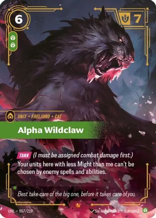 Alpha Wildclaw (057/219) [Unleashed] Foil Riftbound Singles Riot Games