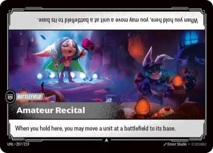 Amateur Recital (207/219) [Unleashed] Foil Riftbound Singles Riot Games