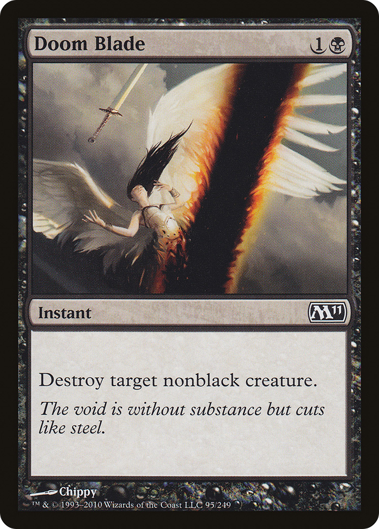 Doom Blade (M11-095) [Magic 2011] Foil MTG Single Wizards of the Coast