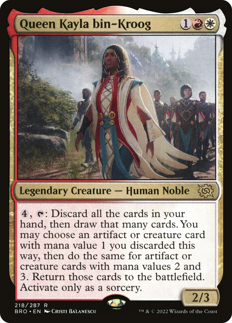 Queen Kayla bin-Kroog (BRO-218) [The Brothers' War] MTG Single Wizards of the Coast