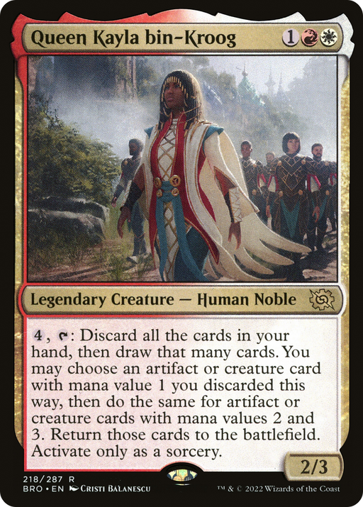 Queen Kayla bin-Kroog (BRO-218) [The Brothers' War] MTG Single Wizards of the Coast