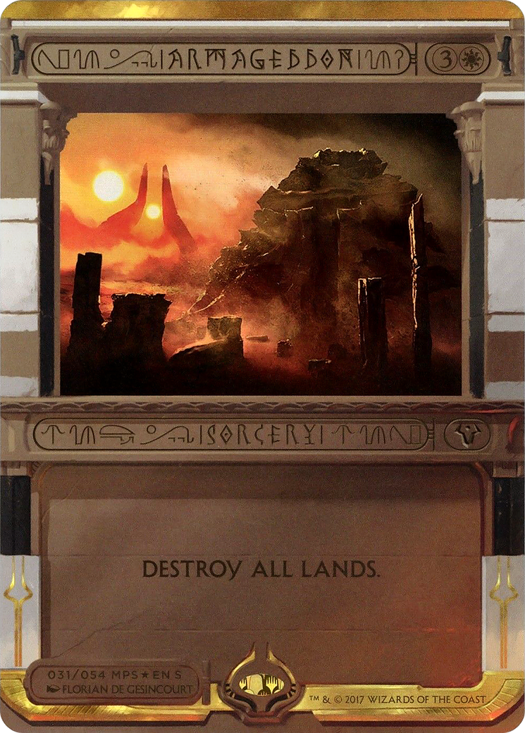 Armageddon (MPS2-031) [Amonkhet Invocations] (Borderless) Foil MTG Single Wizards of the Coast