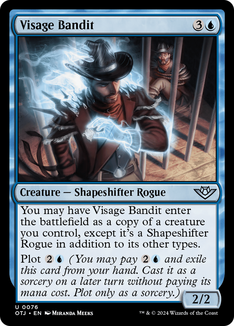 Visage Bandit (OTJ-076) [Outlaws of Thunder Junction] Foil MTG Single Wizards of the Coast