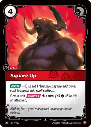 Square Up (017/219) [Unleashed] Riftbound Singles Riot Games