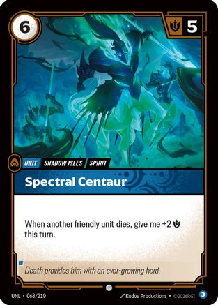 Spectral Centaur (068/219) [Unleashed] Foil Riftbound Singles Riot Games