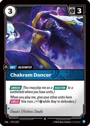 Chakram Dancer (071/219) [Unleashed] Foil Riftbound Singles Riot Games