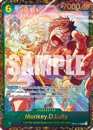 Monkey.D.Luffy (Treasure Cup March 2026) (OP13-118) [One Piece Promotion Cards] Foil One Piece Single Bandai
