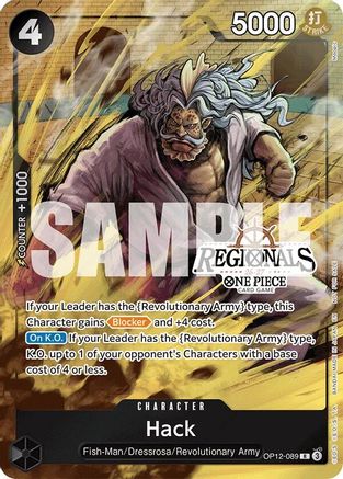 Hack (Regional Participation Pack 2026 Vol.1) (OP12-089) [One Piece Promotion Cards] Foil One Piece Single Bandai