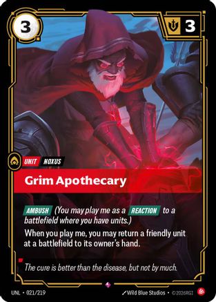 Grim Apothecary (021/219) [Unleashed] Foil Riftbound Singles Riot Games