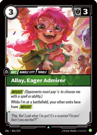 Allay, Eager Admirer (041/219) [Unleashed] Riftbound Singles Riot Games