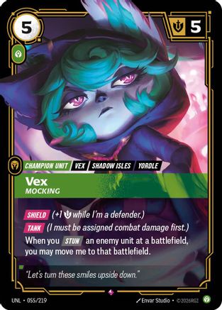 Vex - Mocking (055/219) [Unleashed] Foil Riftbound Singles Riot Games