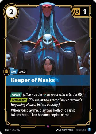 Keeper of Masks (081/219) [Unleashed] Foil Riftbound Singles Riot Games