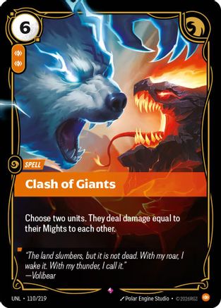 Clash of Giants (110/219) [Unleashed] Foil Riftbound Singles Riot Games