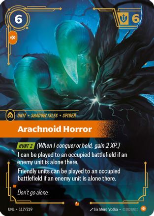 Arachnoid Horror (117/219) [Unleashed] Foil Riftbound Singles Riot Games